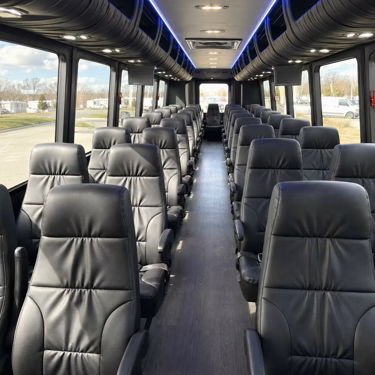 35 passenger minibus inside