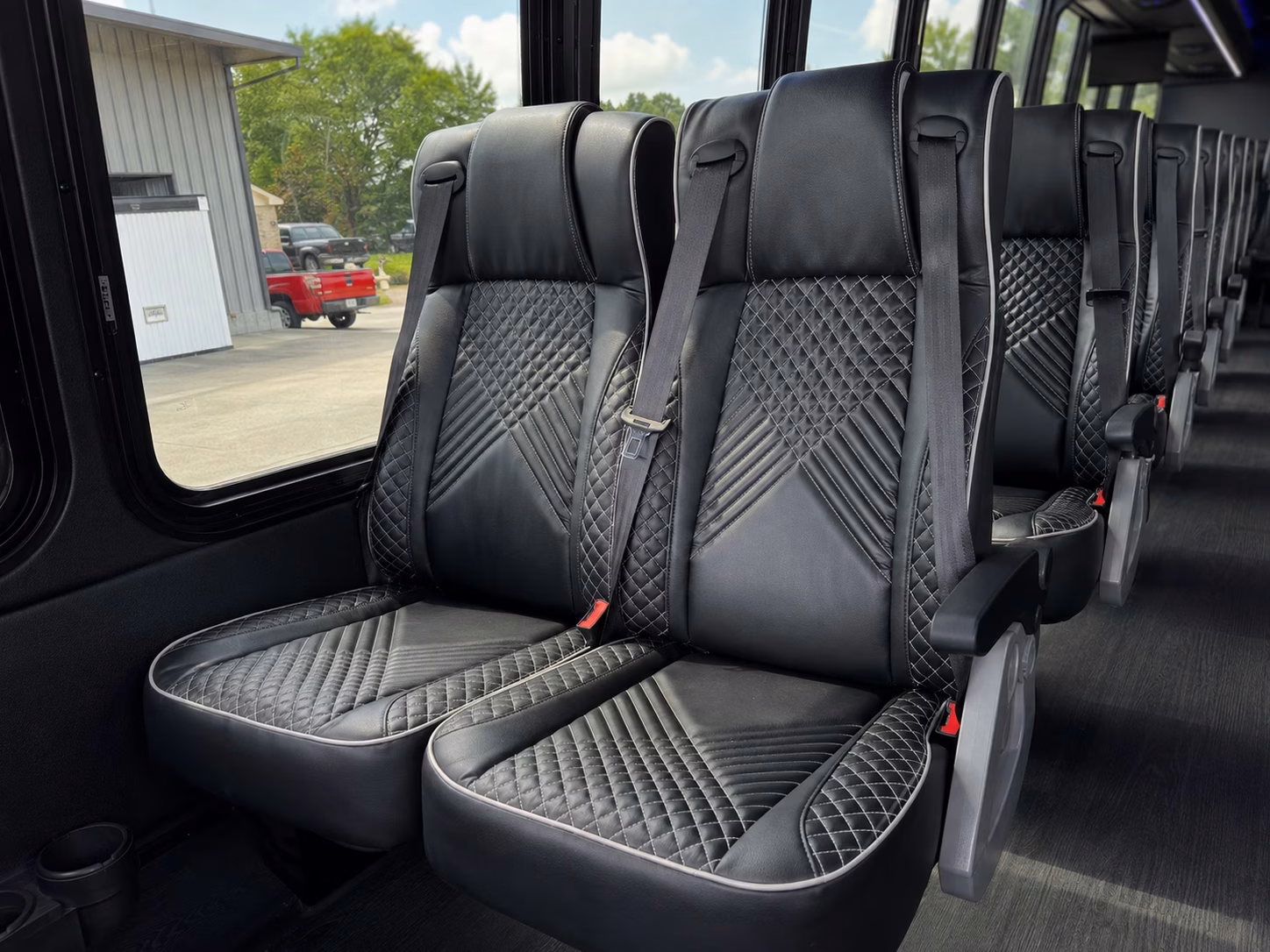56 passenger charter bus interior